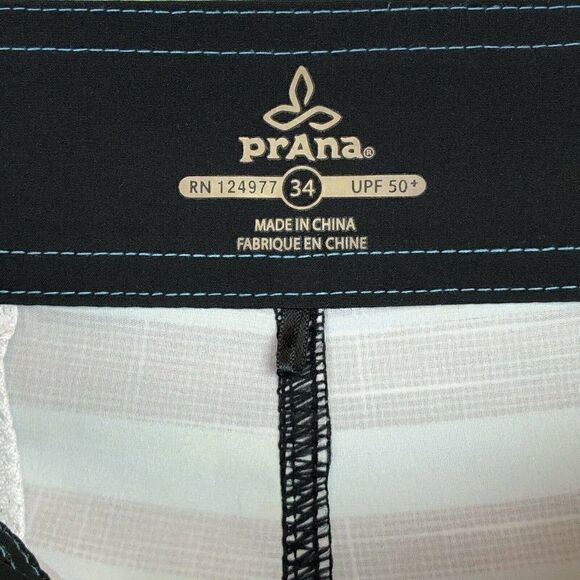 prAna Surf Boardshorts UPF 50+ Men's Size 34 Waist - Picture 4 of 10